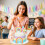 Rainbow Cake Decor Unicorn Cake Decorations Pastel Balls Cake Topper 5