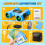 Binoculars - Exploration Cards - Compass - Magnifying Glass - Adventure Kit (Light Blue) 3