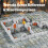 AUSPDICE Dungeon Walls, 40-Piece 28mm DND Terrain Modular System 4