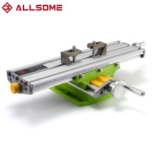 ALLSOME BG-6330, Table de travail multifonctionnelle de précision, Alliage d'aluminium, 330x95mm, Pour mini perceuse