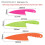 (Orange)Kids Solid Color Plastic Food Cutter With Sharp Corner Design For Handling Safe 2