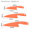 (Orange)Kids Solid Color Plastic Food Cutter With Sharp Corner Design For Safe Handling 6
