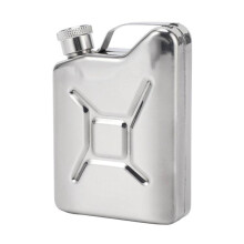 Stainless Steel 5oz Hip Flask Liquor Whiskey Alcohol Fuel Gas Gasoline Use Can