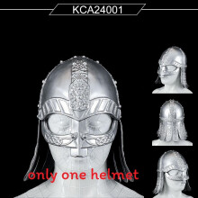 (Silver) Vintage Viking Headpiece With Rubber Construction For Halloween Cosplay Wear