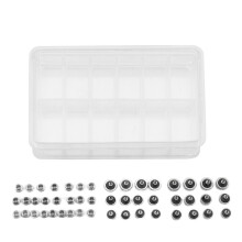 48PCS Watch Crowns Watch Waterproof Replacement Assorted Repair Tools with Box