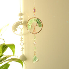 (Green) Agate Artificial Dreamcatcher Car Pendant With Hanrafted Style Travel For Gift