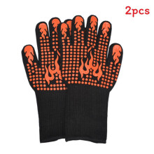 (StyleN) Gloves Heatresistant Fireproof For Grilling And Cooking Grip With Silicone