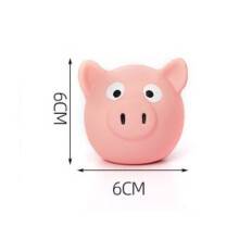 (Pig) Latex Dog Chew Toy With Sound Durable Football For Small Breed Playtime Training