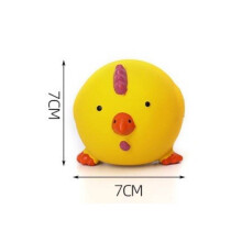 (Chick) Latex Dog Chew Toy With Sound Durable Football For Small Breed Playtime Training