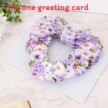 (StyleB)Carte de voeux Coeur Papillon 3D avec enveloppe pour usage festif cadeau