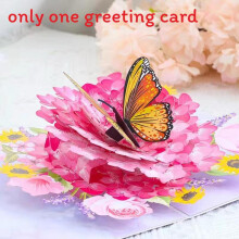 (StyleC)Carte de voeux Coeur Papillon 3D avec enveloppe pour usage festif cadeau