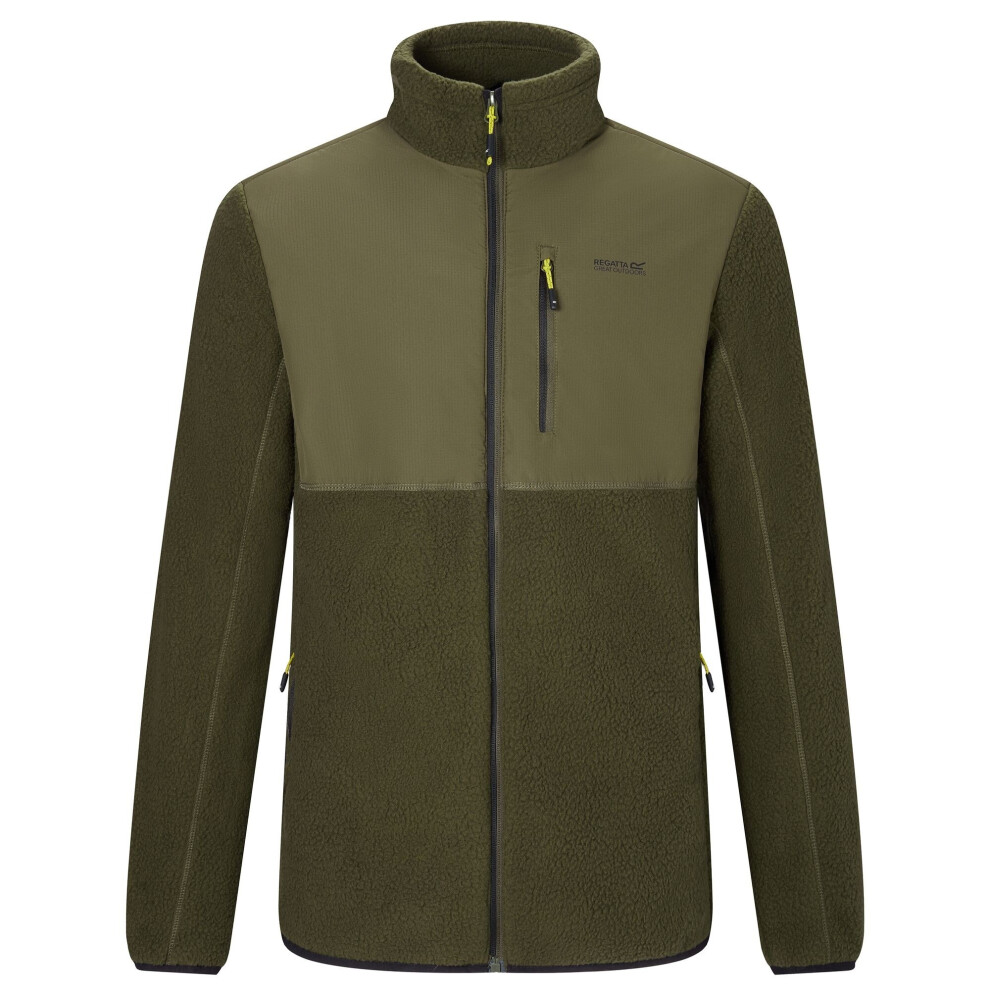 Regatta Men's Green Morran Water Resistant Full Zip Fleece Jacket - Size S - Image 3