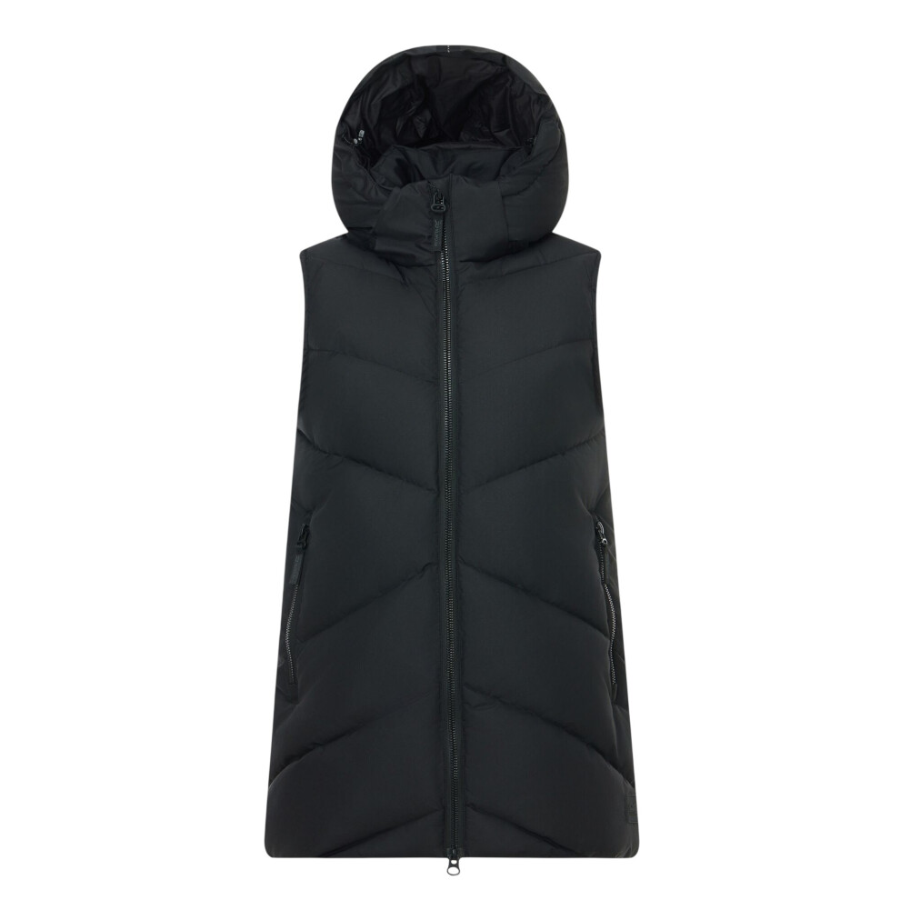 Regatta Merida Women's Quilted Body Warmer in Black, Size 10 UK, Sleeveless Insulated Gilet with Detachable Hood and Durable Water Repellent Finish - Image 2