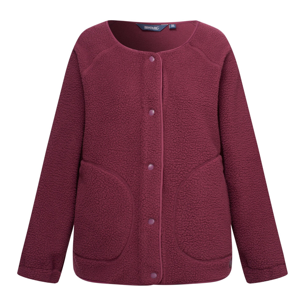 Regatta (10 Uk, Fig) Womens/Ladies Lea Borg Snap-Front Fleece