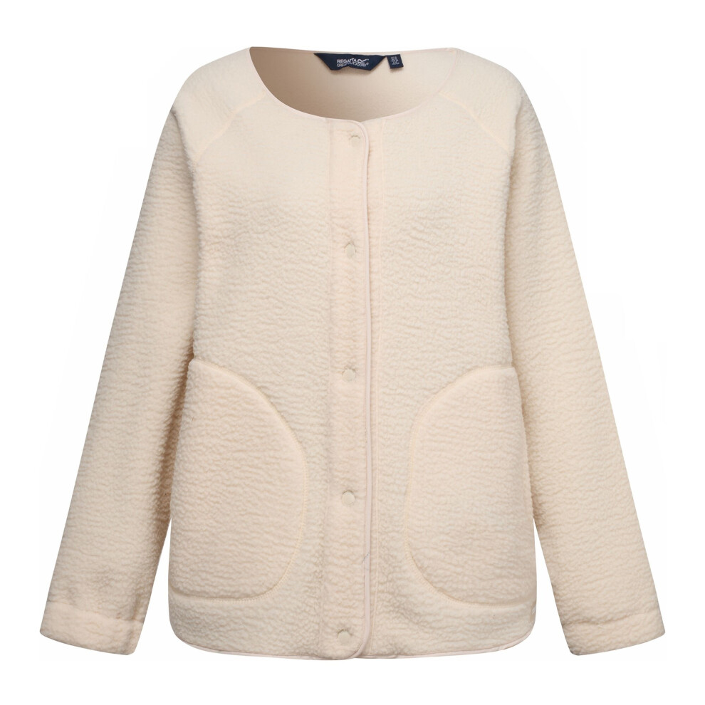 Regatta (10 Uk, Light Vanilla) Womens/Ladies Lea Borg Snap-Front Fleece