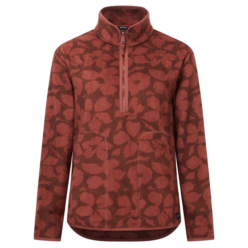 Regatta (20 Uk, Dark Cherry) Womens/Ladies Frankie Shadow Flower Half Zip Fleece