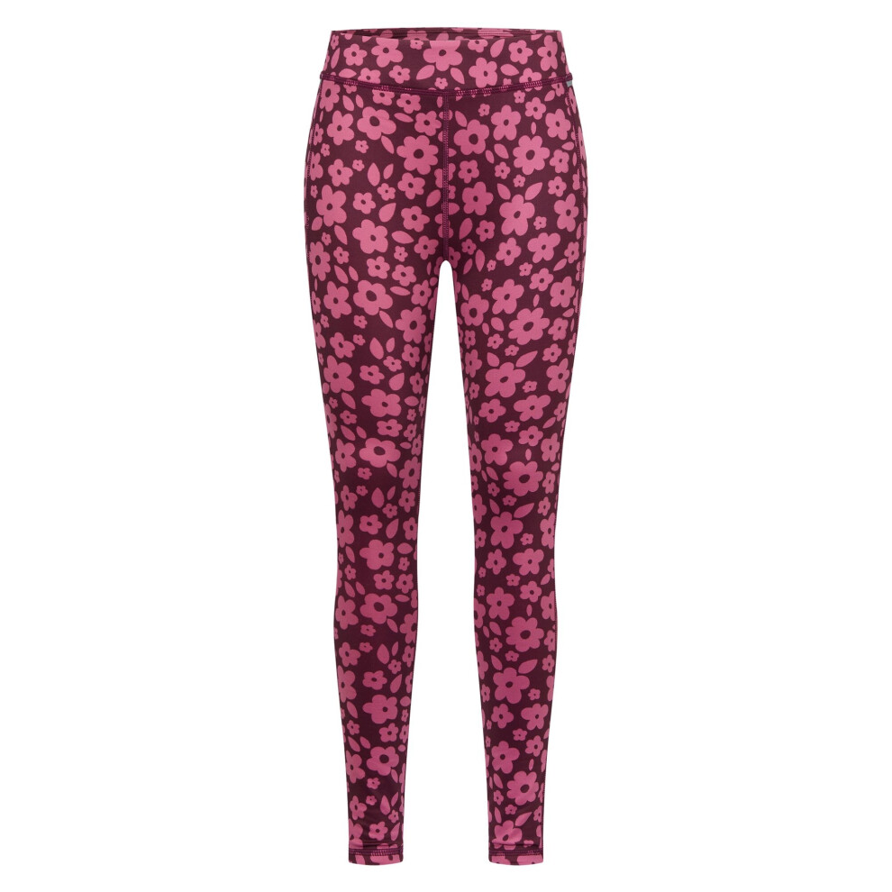 Regatta (11-12 Years, Fig Violet) Childrens/Kids Barlia Floral All-Over Print Leggings