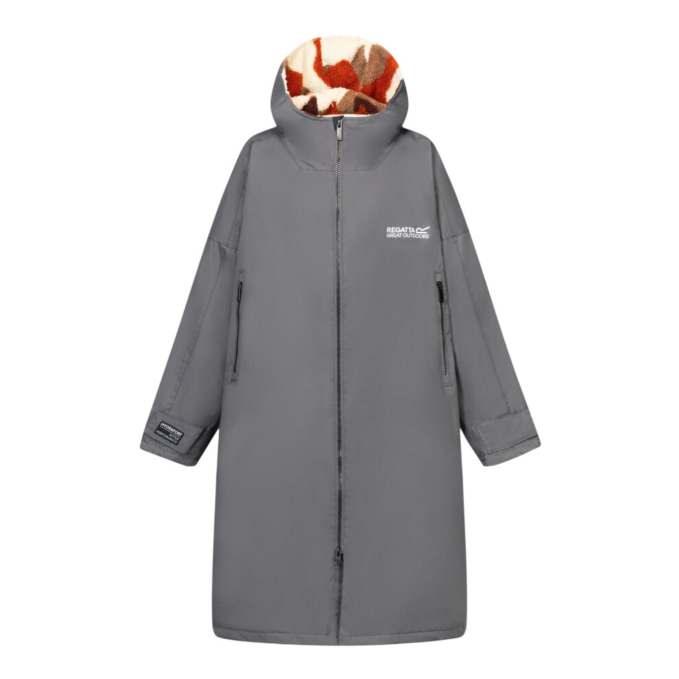 Regatta Unisex Adult Abstract Mountain Waterproof Changing Robe - Iron - S-M - Iron - 100% Mixed - Image 2