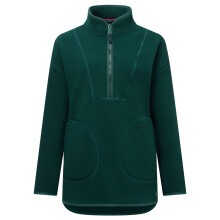 (12 UK, Deep Pine) Regatta Womens/Ladies Frankie Borg Half Zip Longline Fleece Top