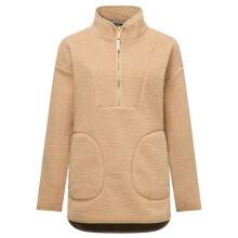 (18 UK, Barleycorn) Regatta Womens/Ladies Frankie Borg Half Zip Longline Fleece Top