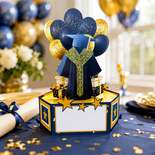 (Style 3)Lasercut Graduation Greeting Card With Cap Design For Commencement Celebration 1