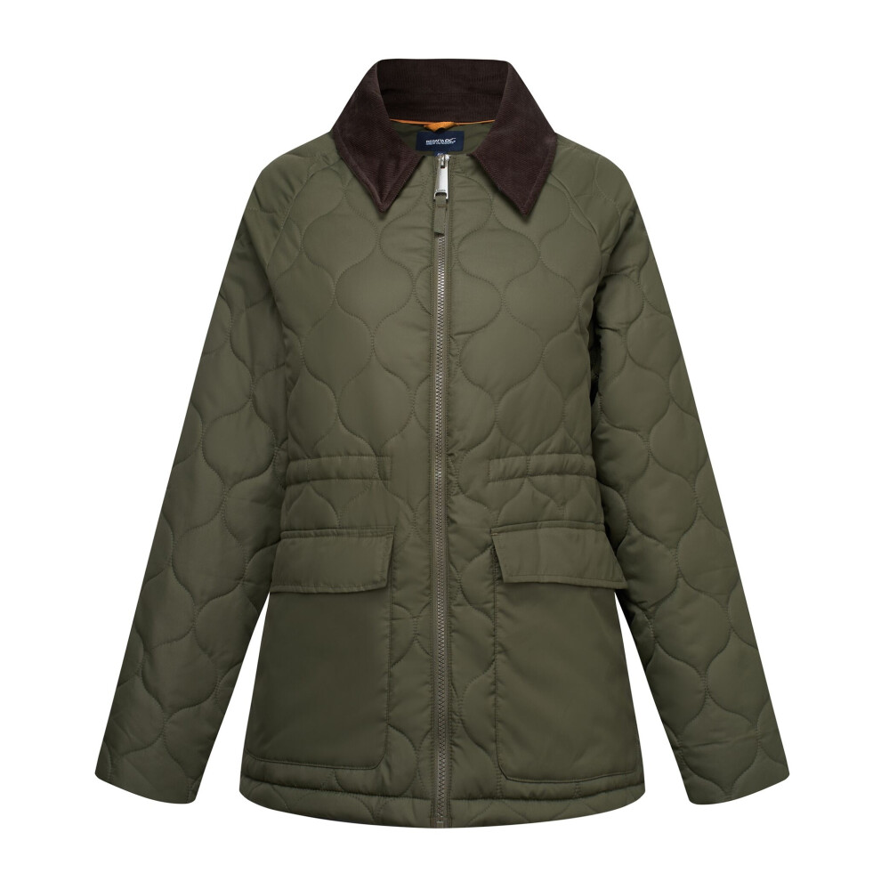Joom Regatta Women's Dark Khaki / Amira Quilted Padded Jacket Cm - Image 3