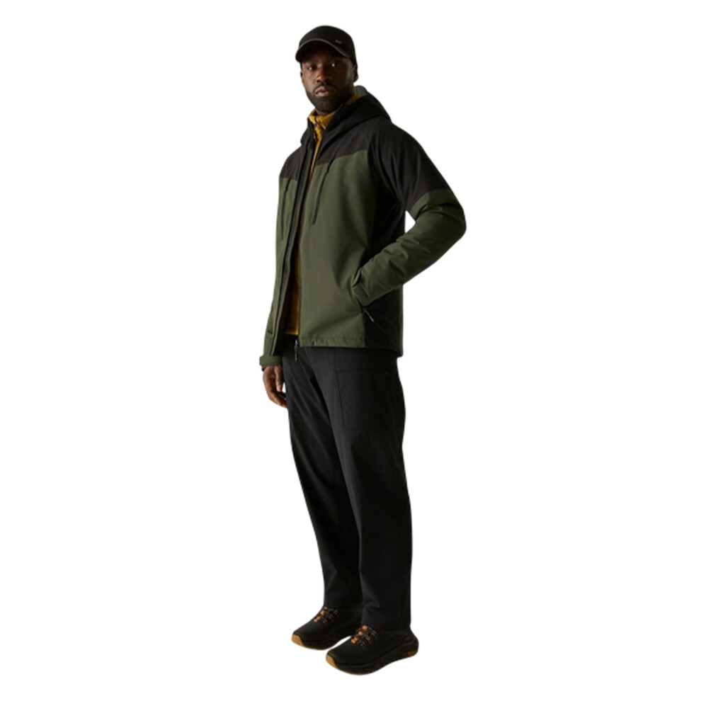 Regatta Men's Green/Black Highton Two Tone Waterproof Stretch Insulated Jacket - Glacier - Xxl - Glacier - 100% Mixed - Image 2
