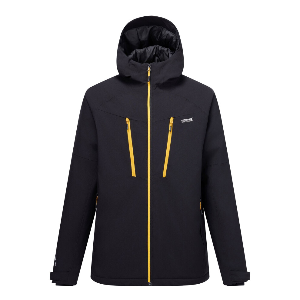 Regatta Men's Black Highton Two Tone Waterproof Stretch Insulated Jacket - /Sunset - S - /Sunset - 100% Mixed - Image 2