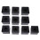 30Pcs Microphone MarkFlag Mic Station- Square Interview Box Stand Flags Shaped Holder Reporter Injection,Black 3