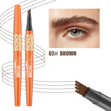 (Brown)Hellokiss Liquid Eyebrow Pencil With Rich Color Suitable For Normal Skin Users