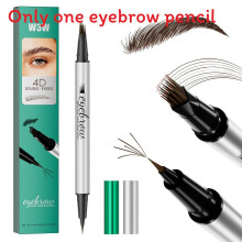 (Dark Brown)W3w Refillable Doublesided Eyebrow Pencil With Smudgeproof Ink For Use Makeup