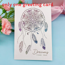 (Feather)Carte Cadeau Fête des Mères avec Papier Papillon 3D Art Fait Main Tactile Célébration Pour
