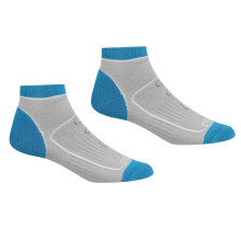 (6 UK-8 UK, Light Vanilla/Mocha) Regatta Womens/Ladies Samaris Trail Colour Block Ankle Socks (Pack of 2)