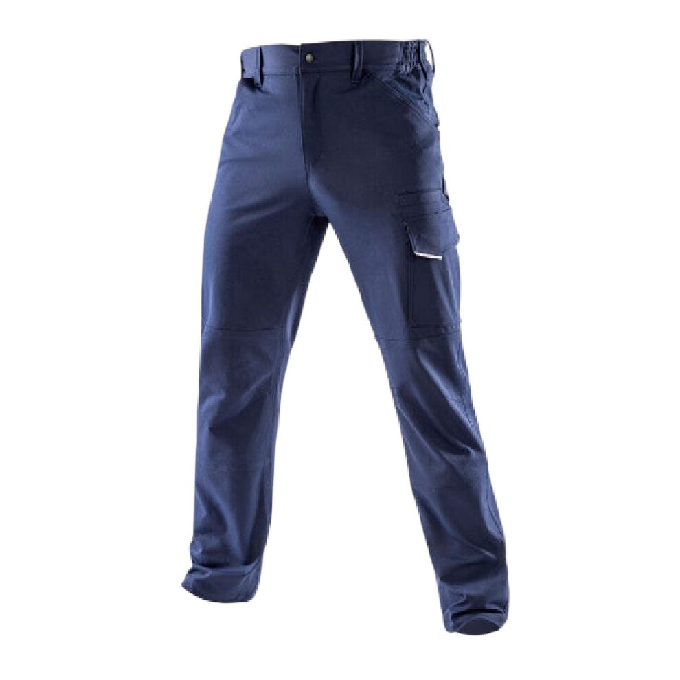 (L, Navy) Result Mens Dynamic Slim Work Trousers