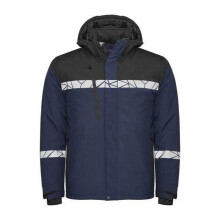 (M, Navy/Black) Projob Mens Progression 7415 Padded Work Jacket