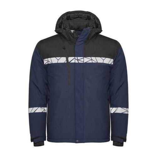 (M, Navy/Black) Projob Mens Progression 7415 Padded Work Jacket