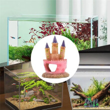 Hars Kasteel Decoratie Kleurrijke Vis Decoraties voor Tank Grappige Vissen Garnalen Grotten Huis Schuilplaatsen Kamerplanten Benodigdheden