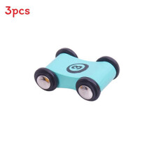 (Blue)Kids Wooden Mini Vehicle With Inertial Glide For Cognitive Sensory Motor Skills