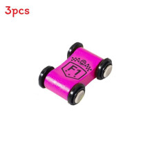 (Rose Red F1)Kinder Mini Fahrzeug aus Holz mit Trägheitsgleiter für kognitive sensorische Motorik