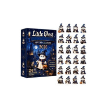 (Night Scarf Ghost)Calendrier de l'Avent Halloween boîte décorative avec tirages de dessins animés pour décoration de vacances