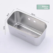(Silver)Panier passoire évier de cuisine polyvalent coin poubelle panier égouttoir
