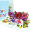 Biglietto moderno con disegno fiore e farfalla 3d per feste mamme 2