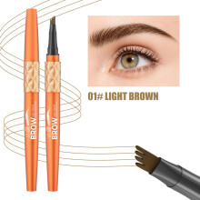 (Light Brown)Hellokiss Liquid Eyebrow Pencil With Rich Color Suitable For Normal Skin Users