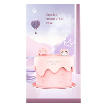 Nawilżacz Powietrza Cat Cake 300 Ml - Ultracichy z Kolorowymi Diodami LED, Zasilany Przez USB, Idealny do Domu, Biura i Sypialni