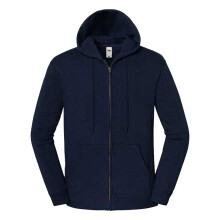 (4XL, Deep Navy) Fruit of the Loom Unisex Adult Iconic Premium Full Zip Hoodie