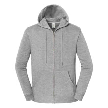 (XL, Athletic Heather) Fruit of the Loom Unisex Adult Iconic Premium Full Zip Hoodie