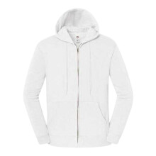 (XL, White) Fruit of the Loom Unisex Adult Iconic Premium Full Zip Hoodie