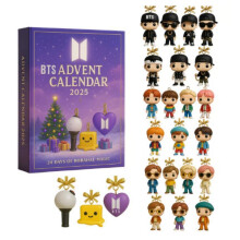 (Style 22)Calendrier de l'avent amoureux des chats compte à rebours vacances jouet feutre décoration fans familles
