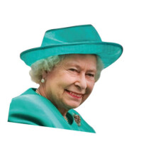 (Queen,Right)Queen Of England Car Window Stickers Character Funny Decalsfor Side Rightleft