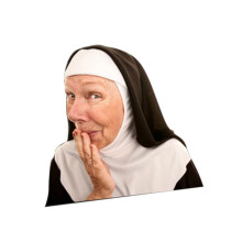 (Nun,Left)Queen Of England Car Window Stickers Character Funny Decalsfor Side Rightleft